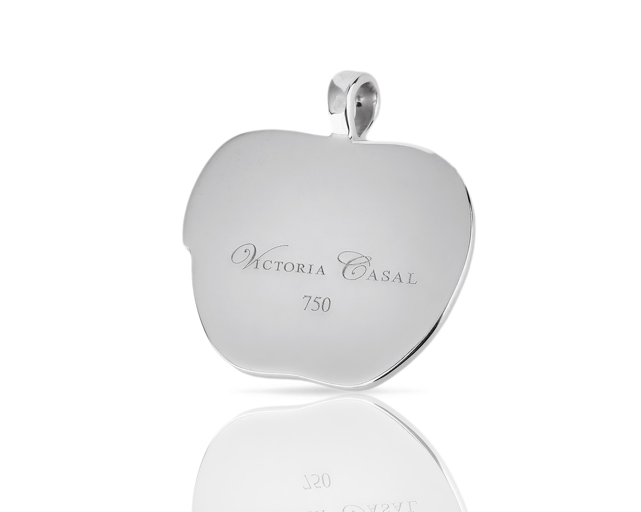 Оригинальный золотой кулон с бриллиантами 0.52ct Victoria Casal Apple