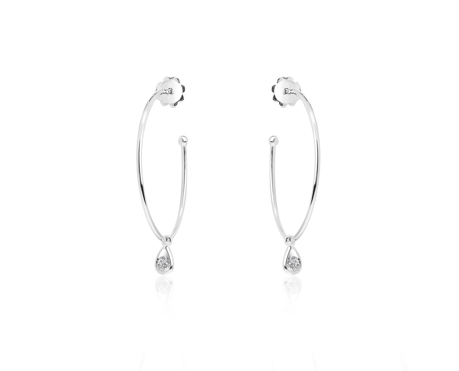 Оригинальные золотые серьги с бриллиантами 0.24ct Luca Carati