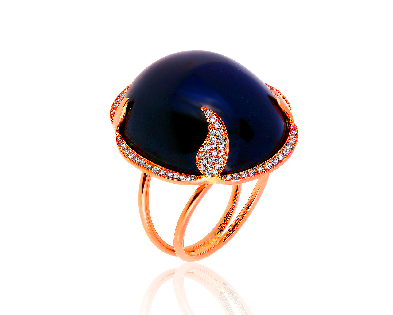 Престижное золотое кольцо с бриллиантами 0.43ct 030819/17