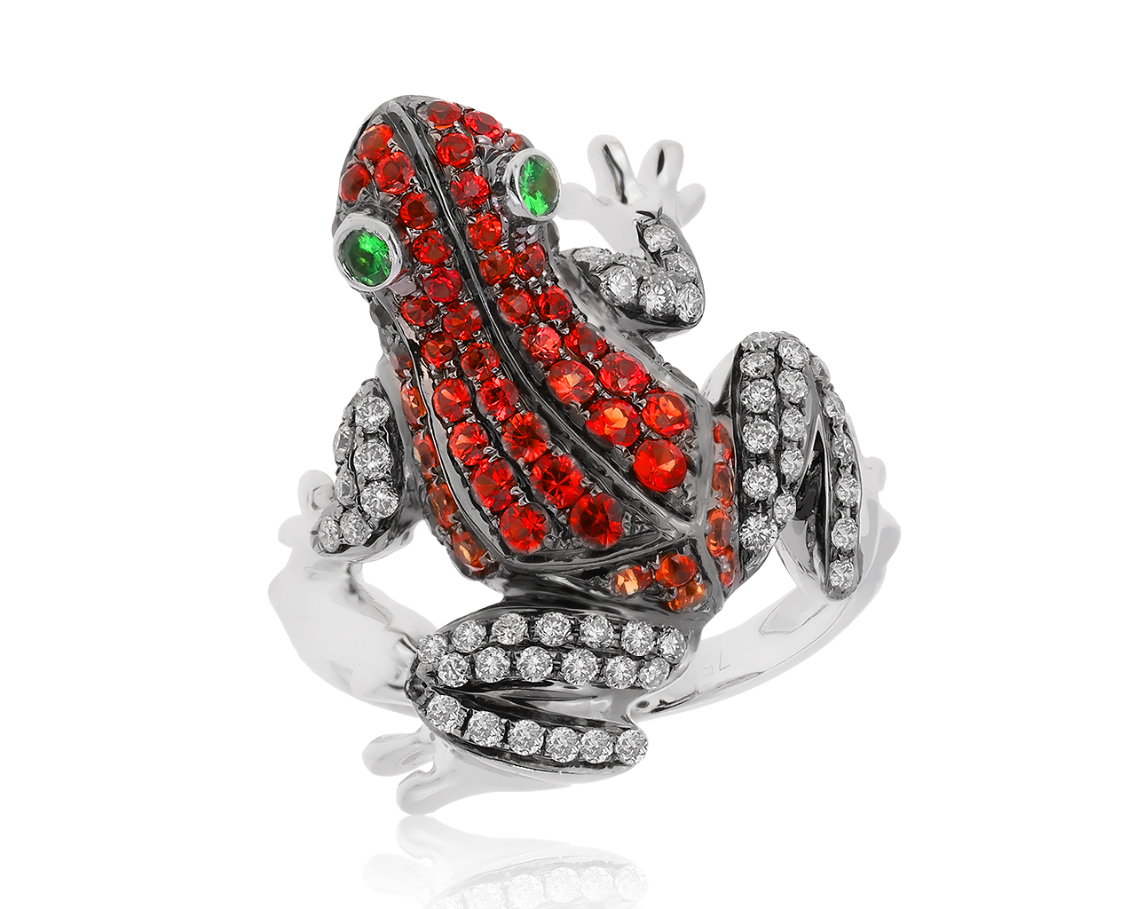 Прелестное золотое кольцо с сапфирами 0.77ct 280920/8