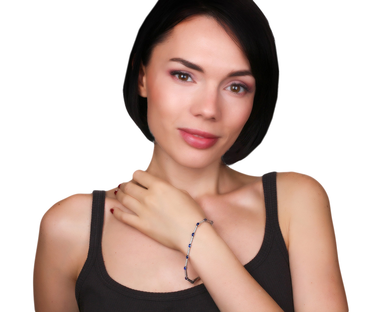 Изумительный золотой браслет с бриллиантами 0.55ct