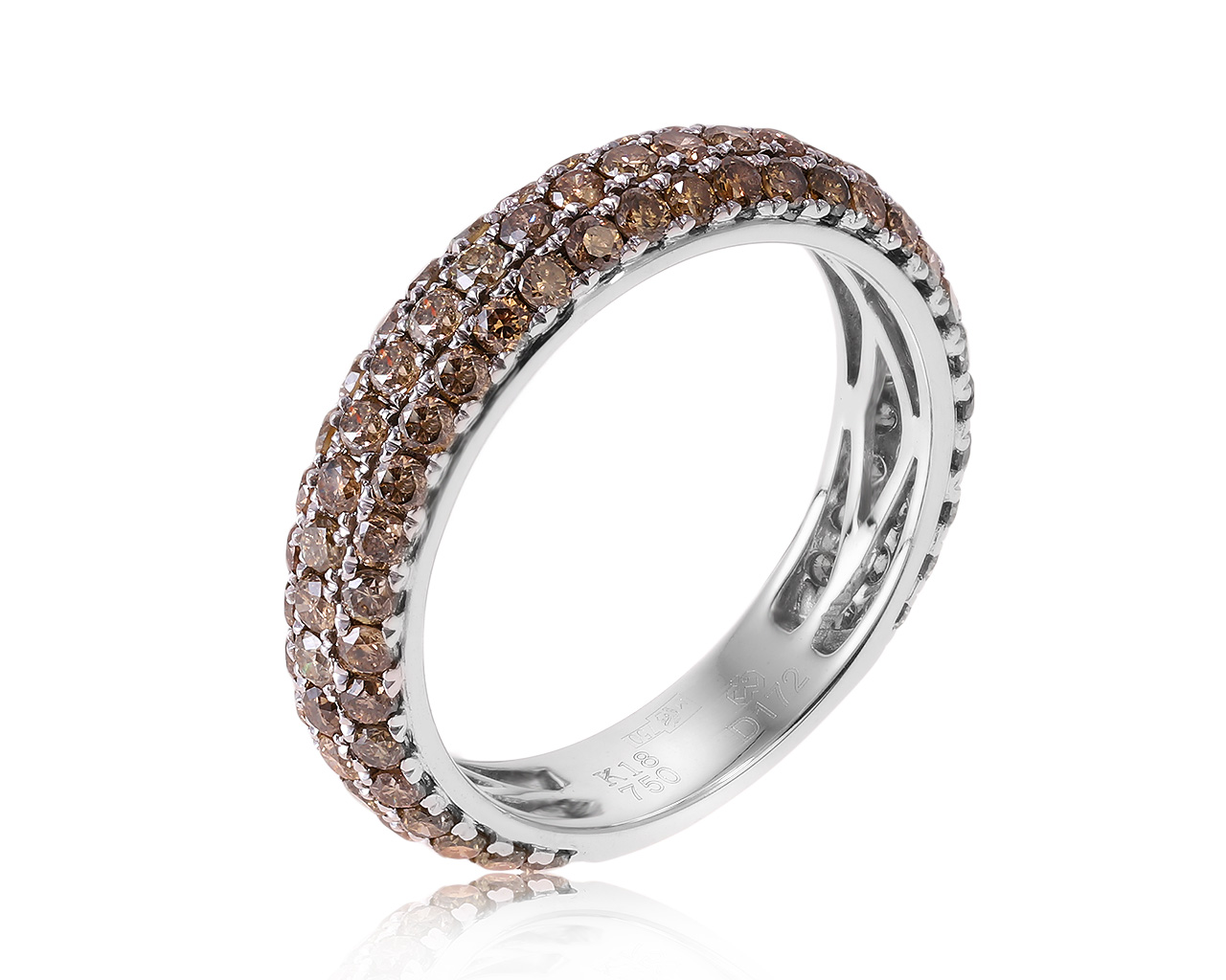 Прелестное золотое кольцо с бриллиантами 1.72ct 250121/1