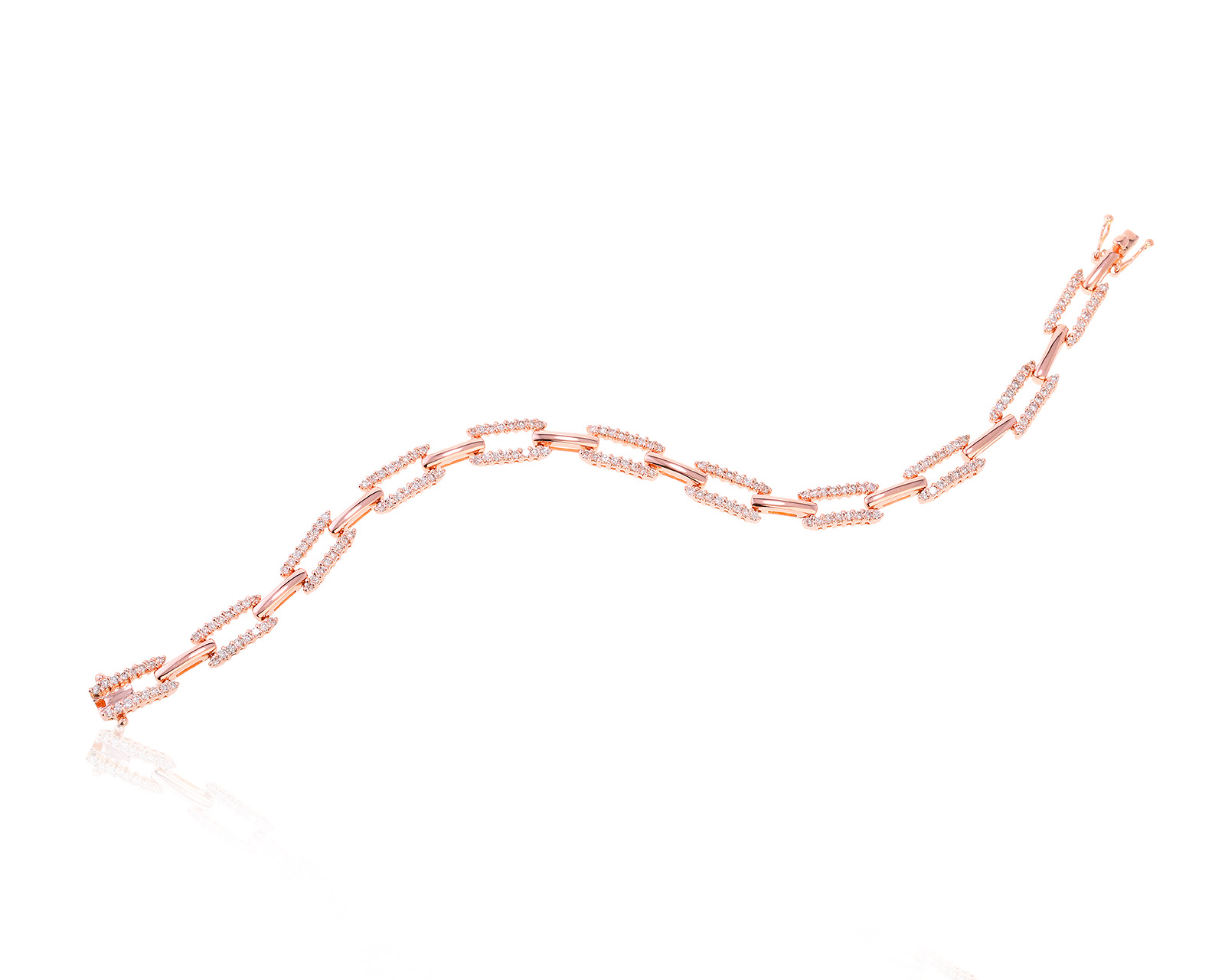 Оригинальный золотой браслет с бриллиантами 1.40ct МЮЗ 031122/6