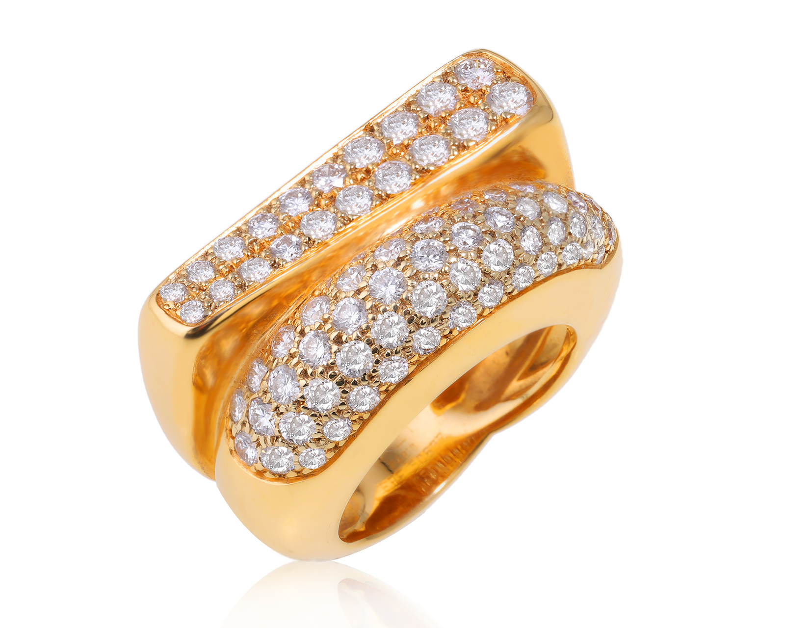 Оригинальное золотое кольцо с бриллиантами 1.90ct Fred 170420/1 Оригинальное золотое кольцо с бриллиантами 1.90ct Fred 170420/1