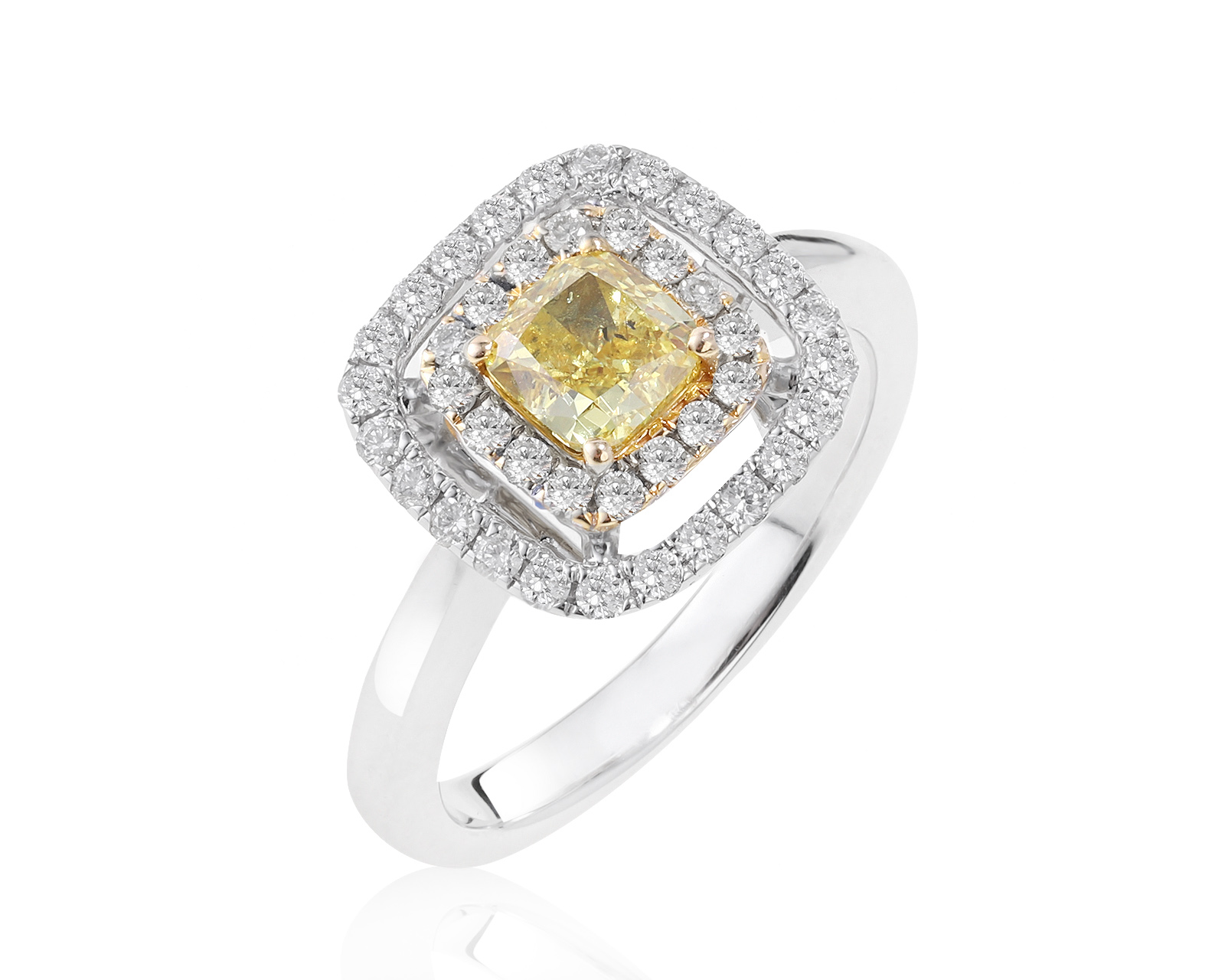 Притягательное золотое кольцо с бриллиантами 0.87ct