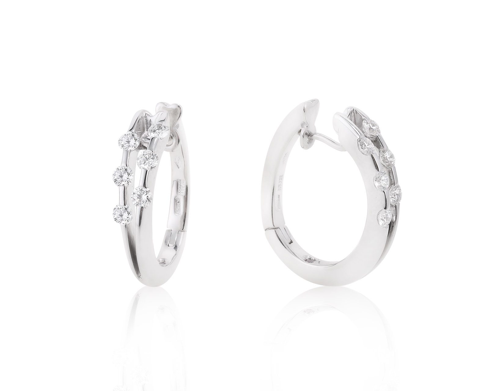 Оригинальные золотые серьги с бриллиантами 0.72ct Roberto Coin 300922/8