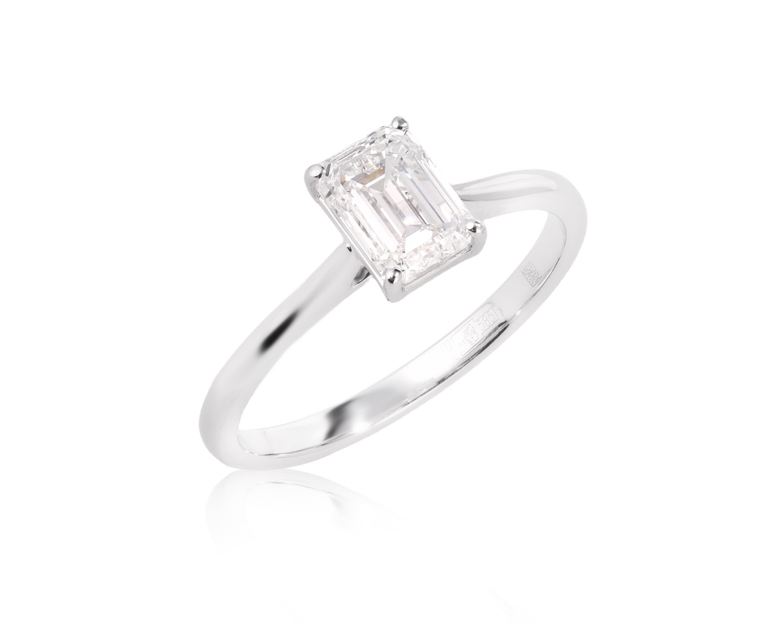 Золотое кольцо с бриллиантом 1.00ct 010326/1