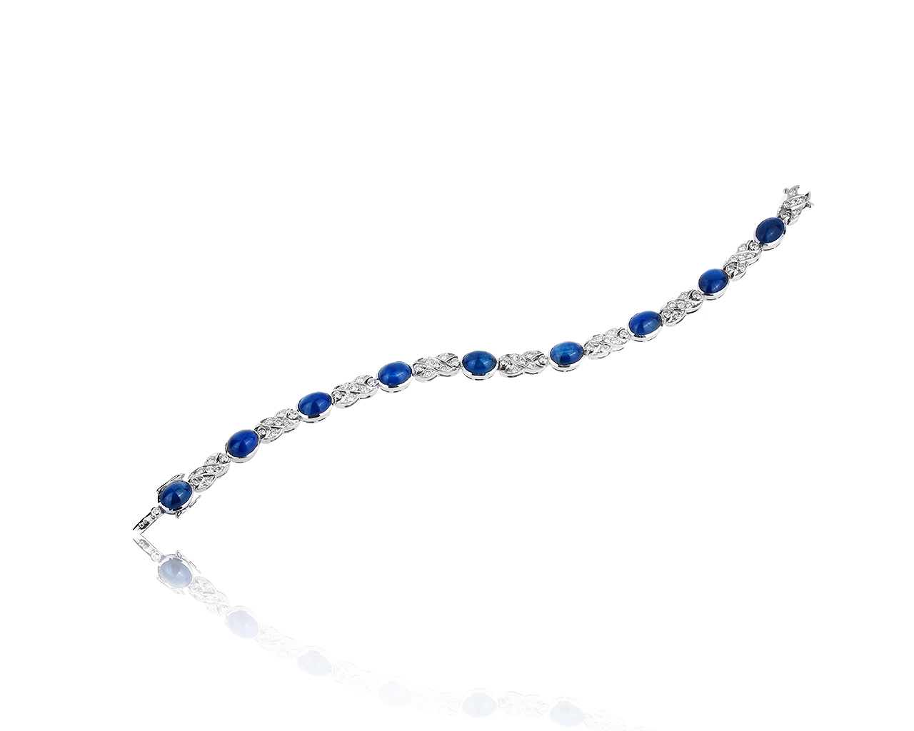 Оригинальный золотой браслет с сапфирами 22.05ct Sign Petti 251219/9