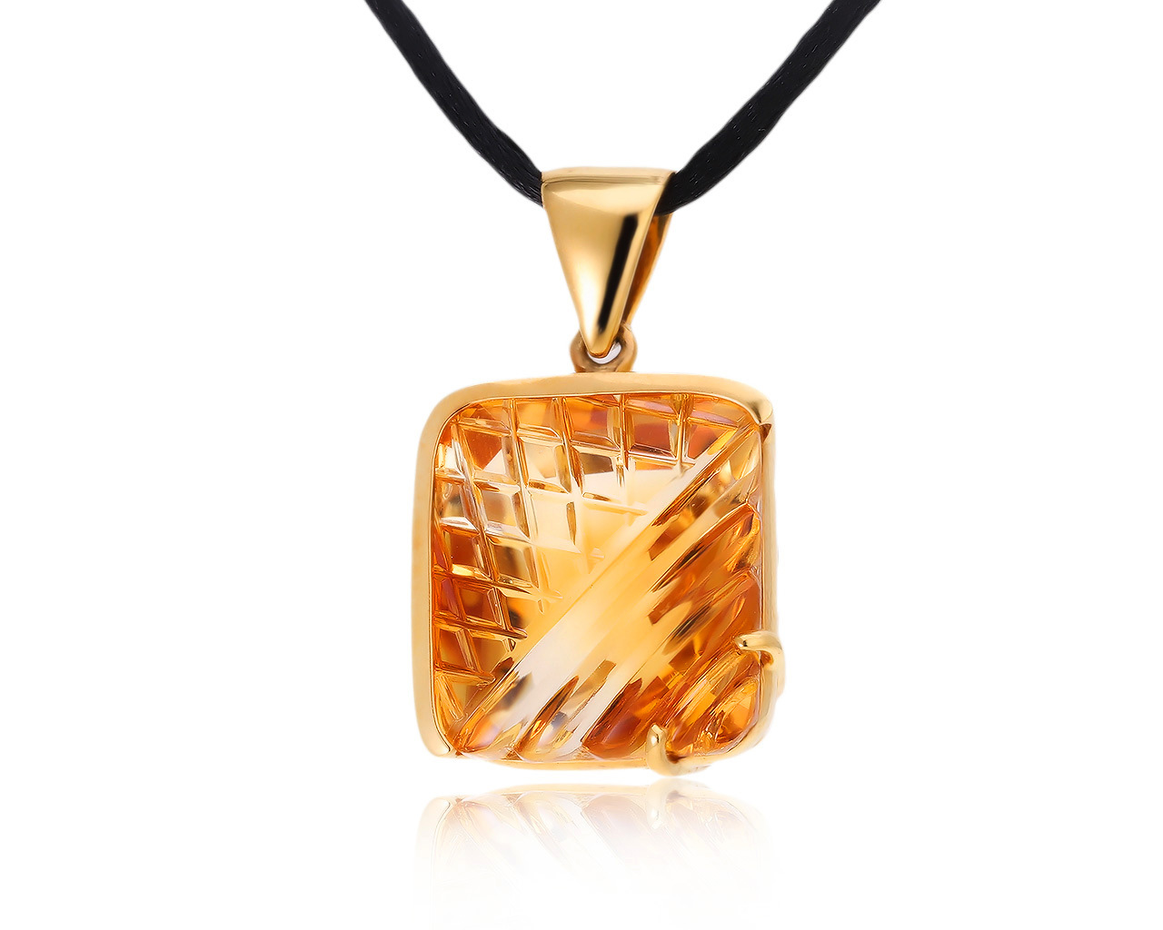 Безупречный золотой кулон с цитрином 26.65ct 151120/4 Безупречный золотой кулон с цитрином 26.65ct 151120/4