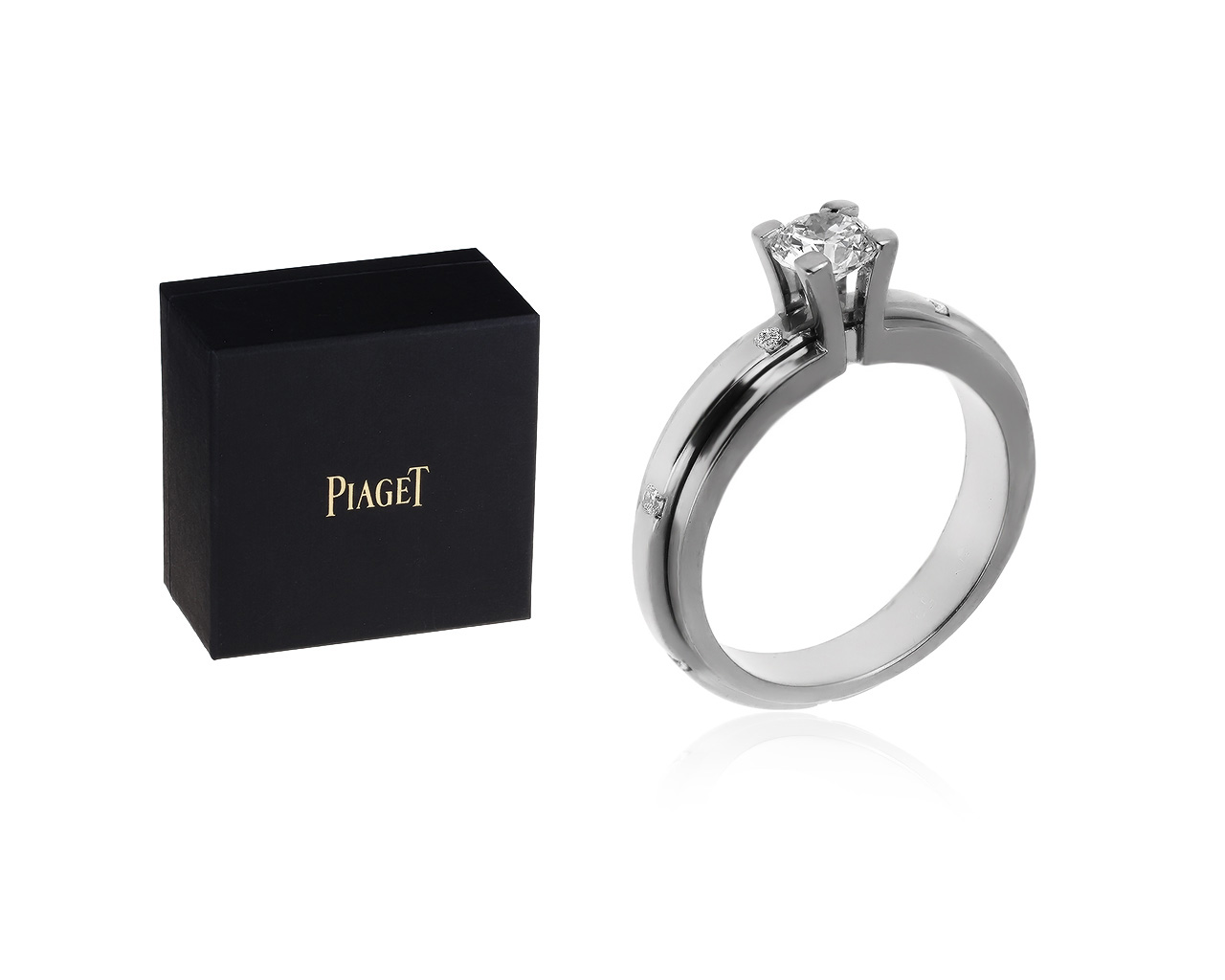 Оригинальное золотое кольцо с бриллиантами 0.61ct Piaget