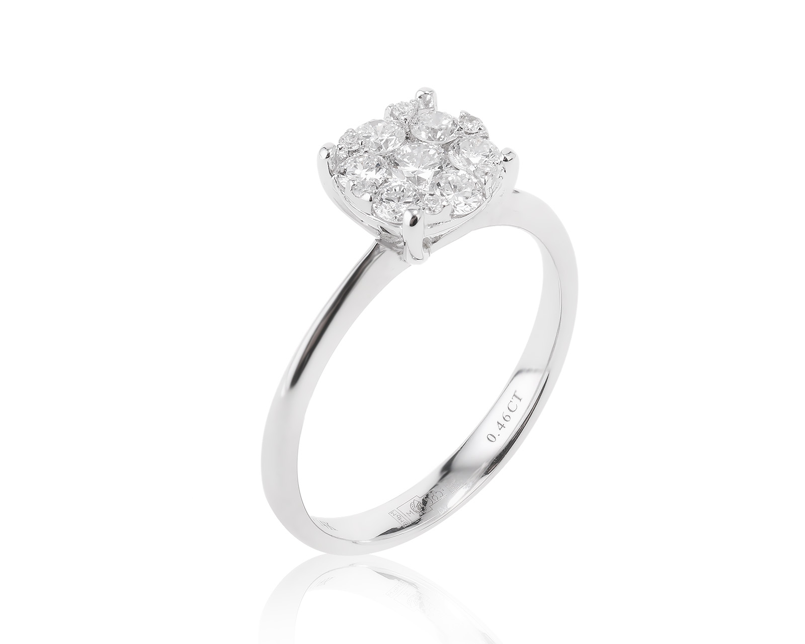 Оригинальное золотое кольцо с бриллиантами 0.46ct Roberto Bravo 121023/4