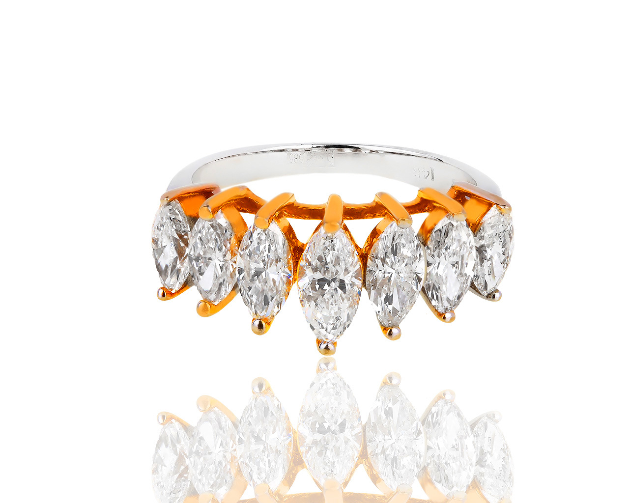 Стильное золотое кольцо с бриллиантами 1.66ct 060519/26