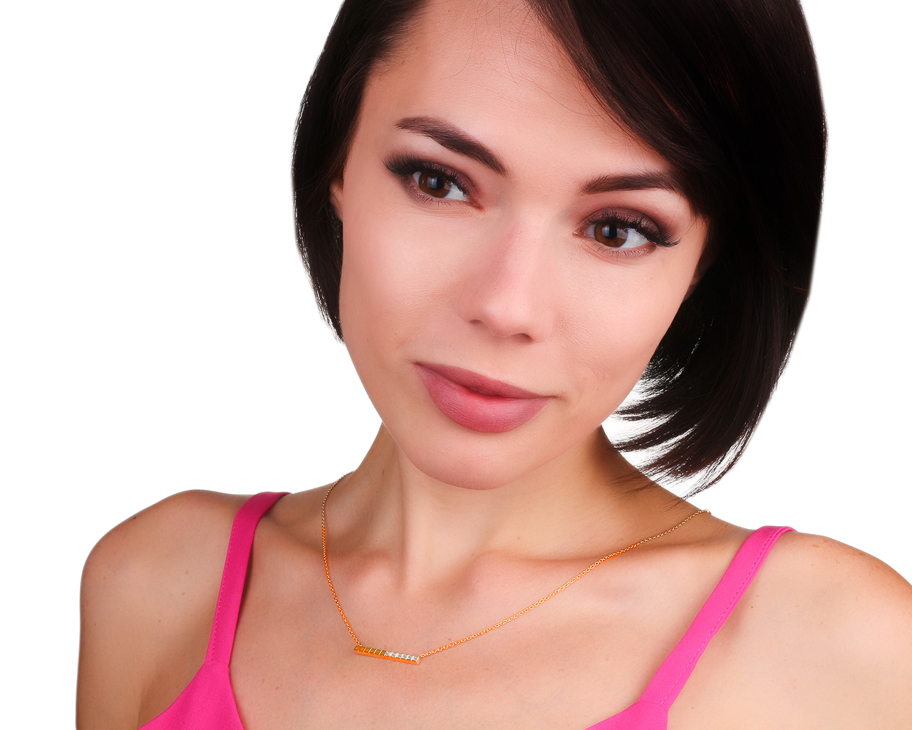 Солидное золотое колье с бриллиантами 0.06ct Chopard Ice Cube