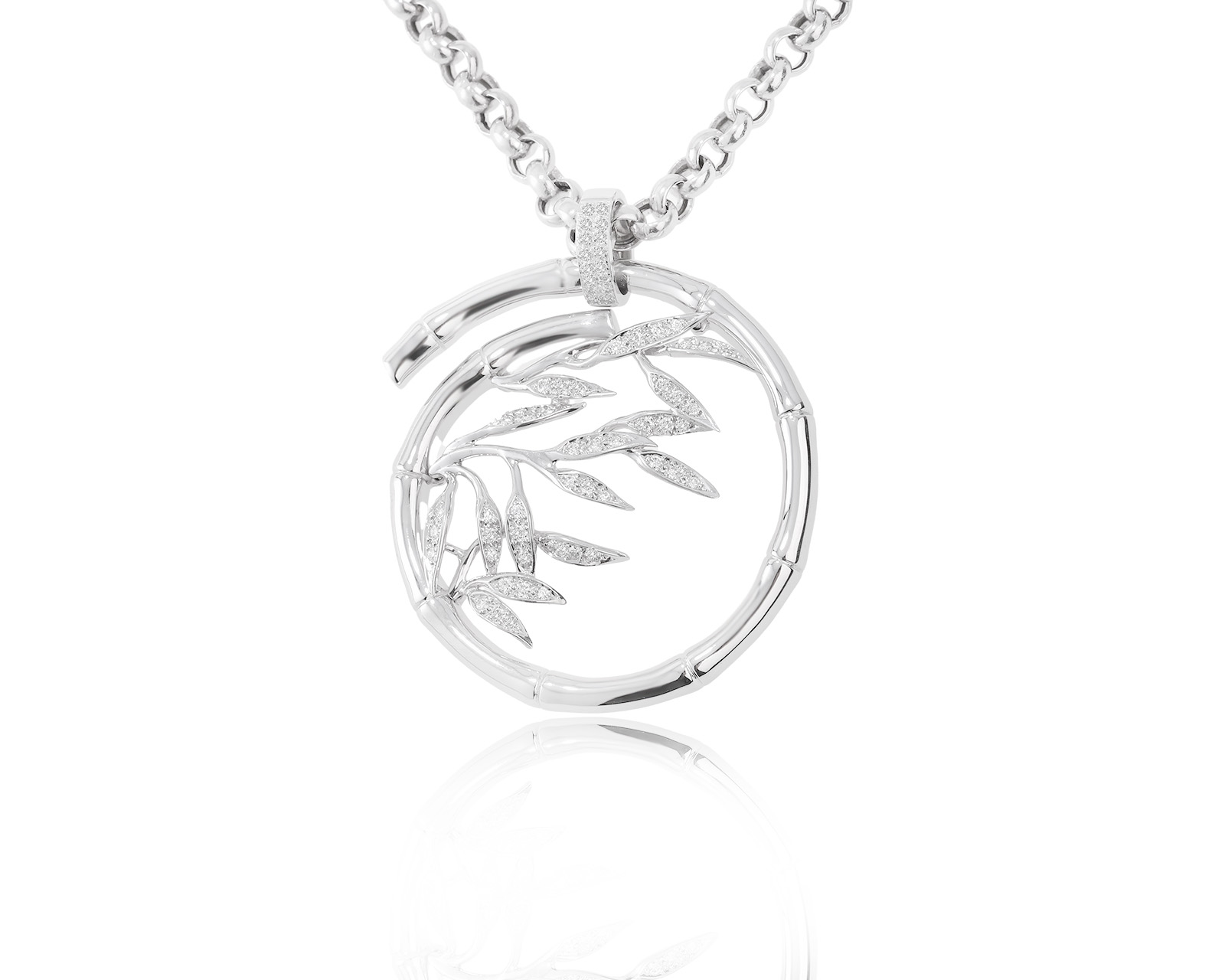 Оригинальный золотой кулон Carrera y Carrera Bambu Maxi 131223/11