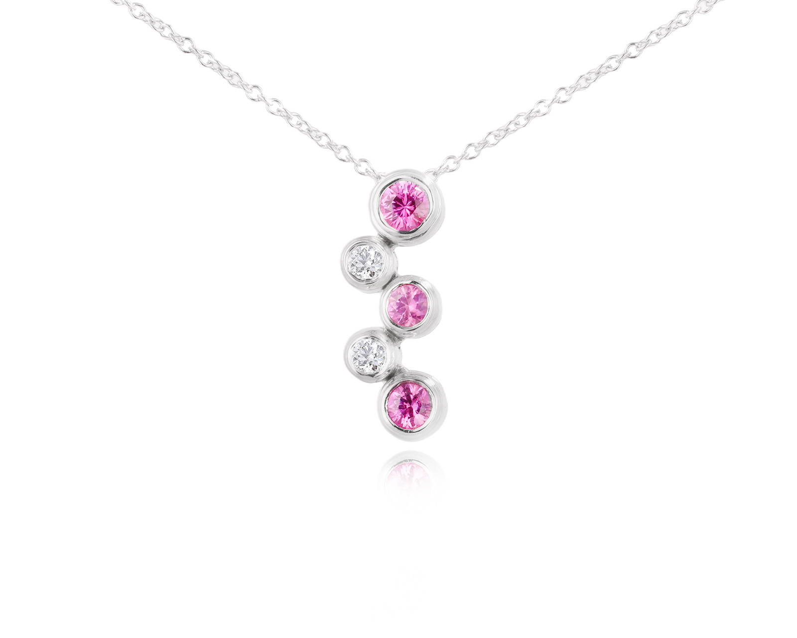 Оригинальное платиновое колье с сапфирами 0.35ct Tiffany&Co Jazz 271025/12