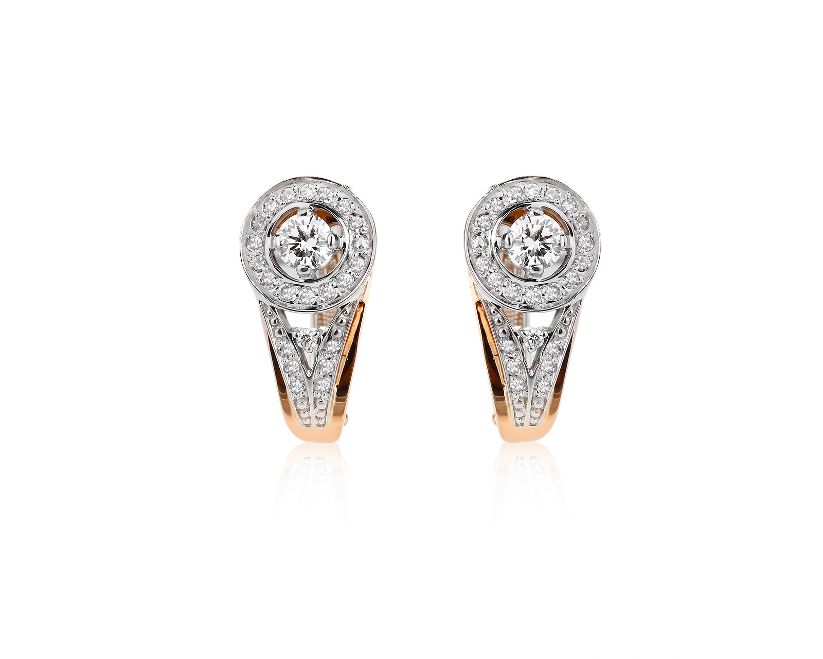 Золотые серьги с бриллиантами 0.50ct 990265/1