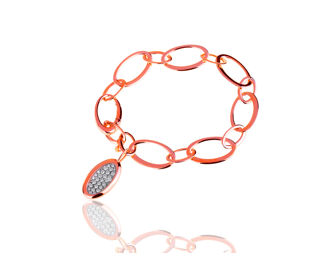 Оригинальный золотой браслет с бриллиантами 0.60ct и рубином 0.01ct Roberto Coin 220719/7