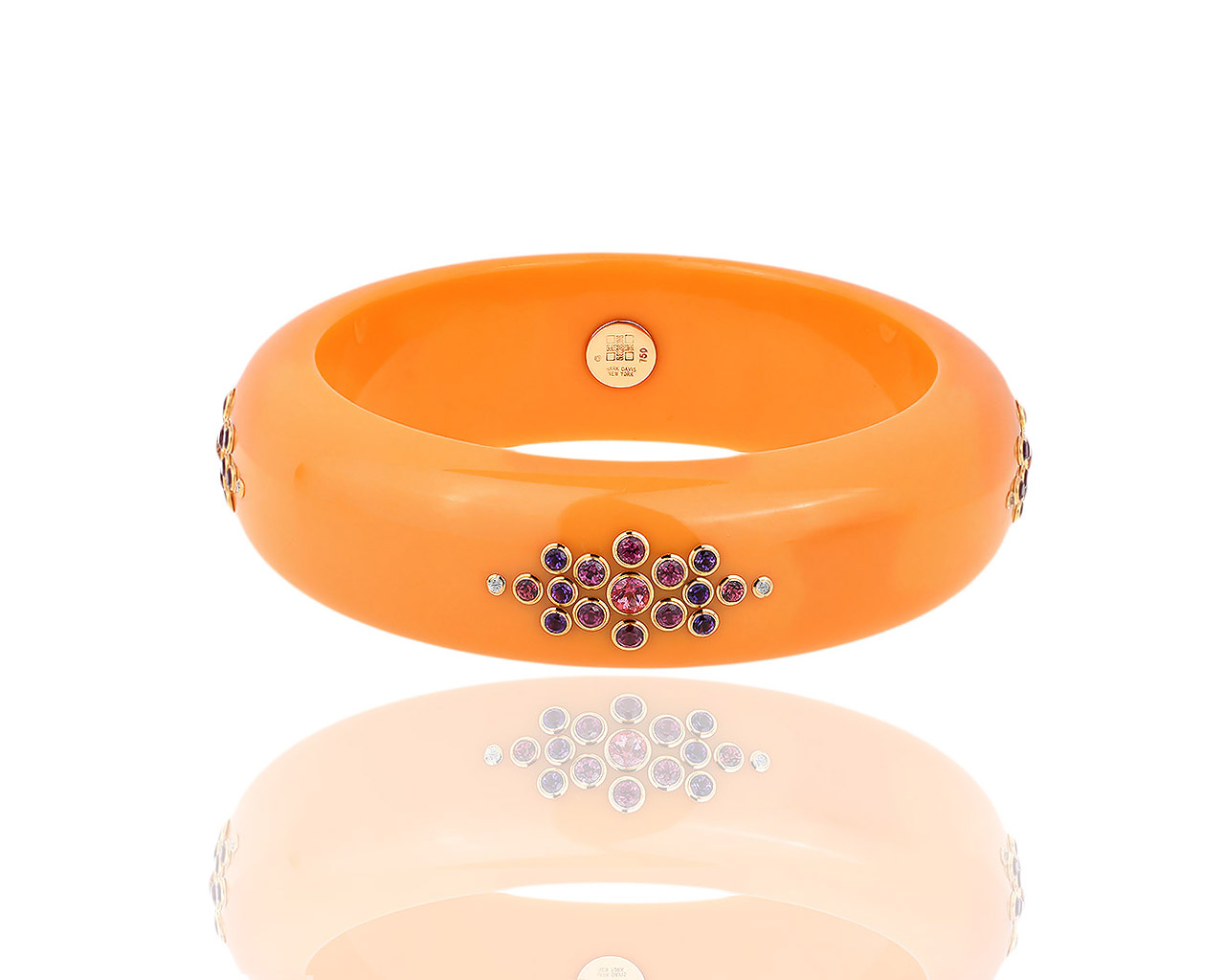 Модный браслет из бакелита с цветными камнями Mark Davis 180319/5