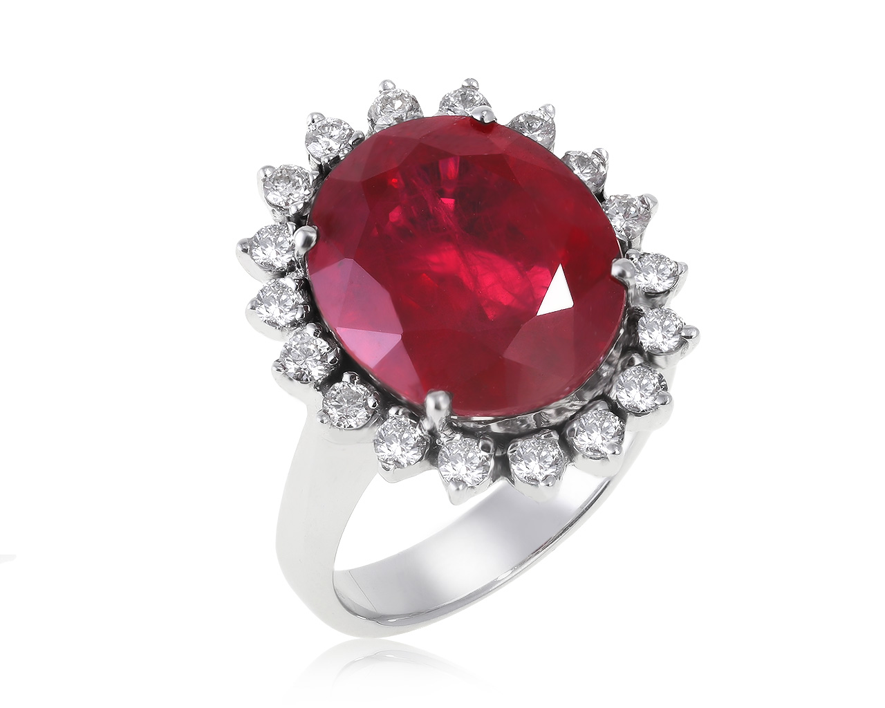 Притягательное золотое кольцо с рубином 9.44ct 100820/12