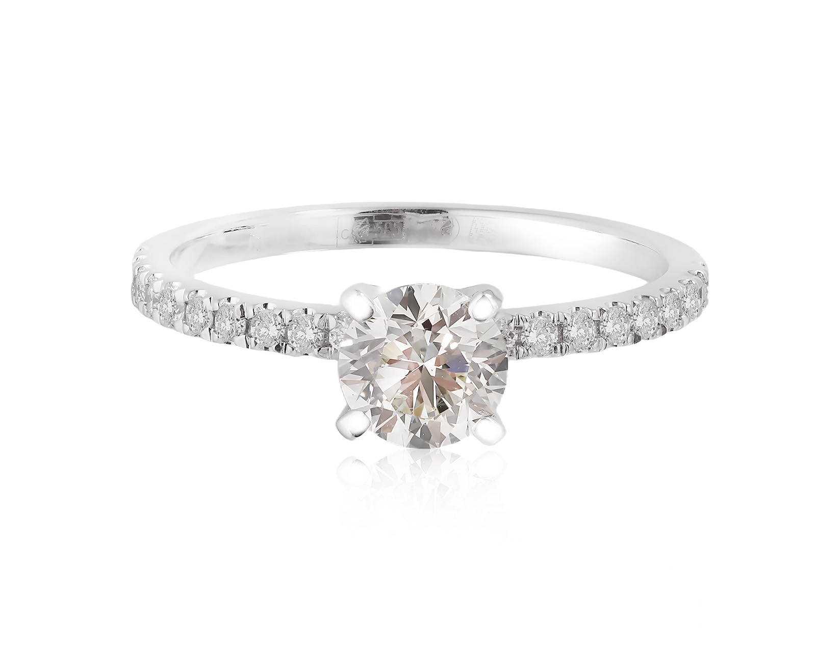 Оригинальное золотое кольцо с бриллиантами 0.80ct МЮЗ 040825/1