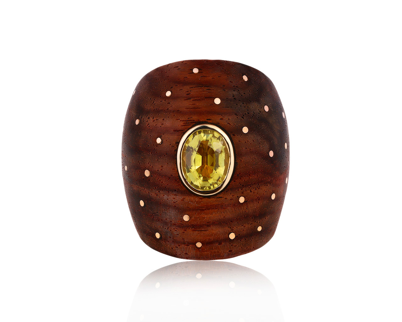Оригинальное золотое кольцо с турмалином 2.12ct German Kabirski