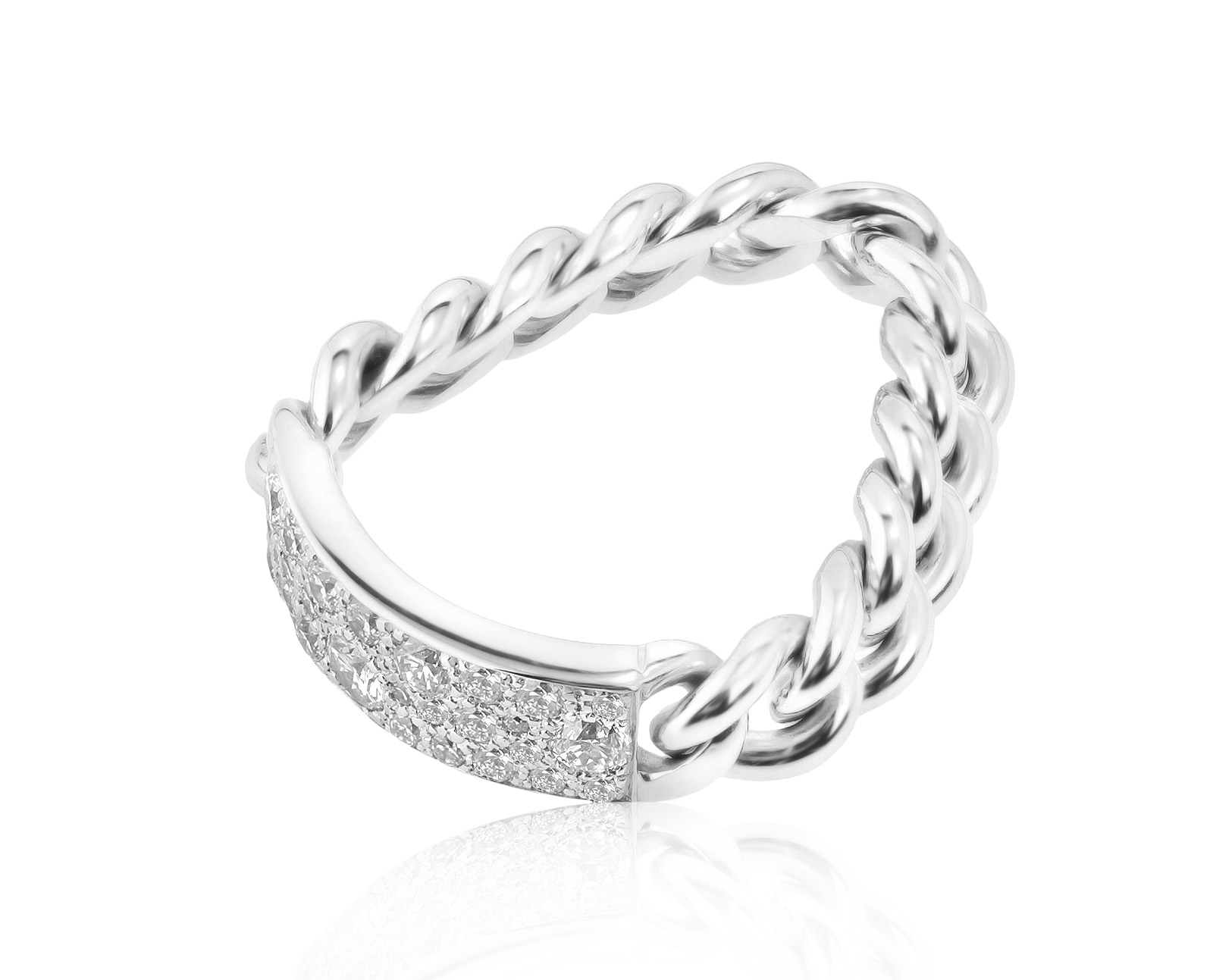 Оригинальное золотое кольцо с бриллиантами 0.50ct Dior