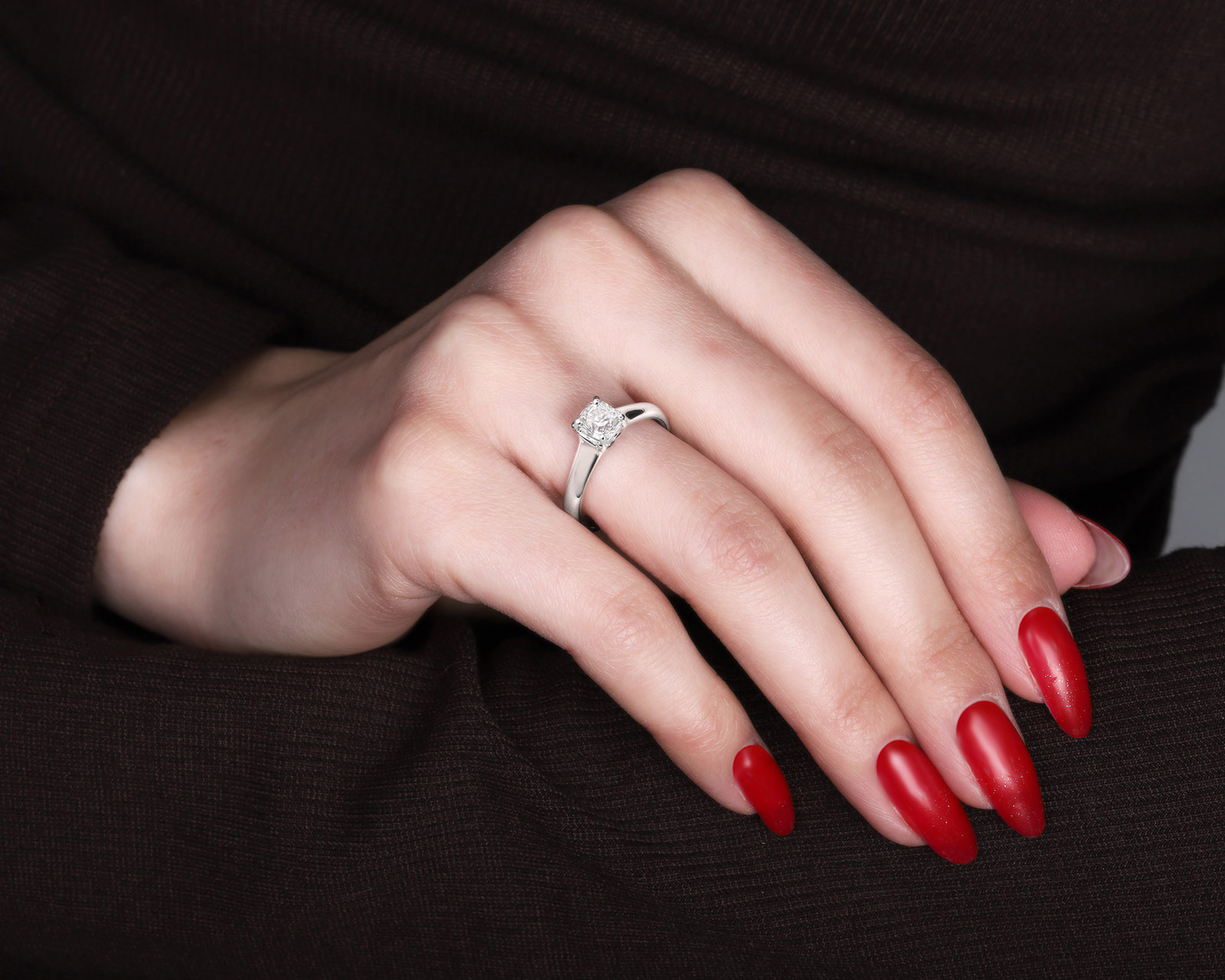 Оригинальное платиновое кольцо с бриллиантом 0.86ct Tiffany&Co Lucida