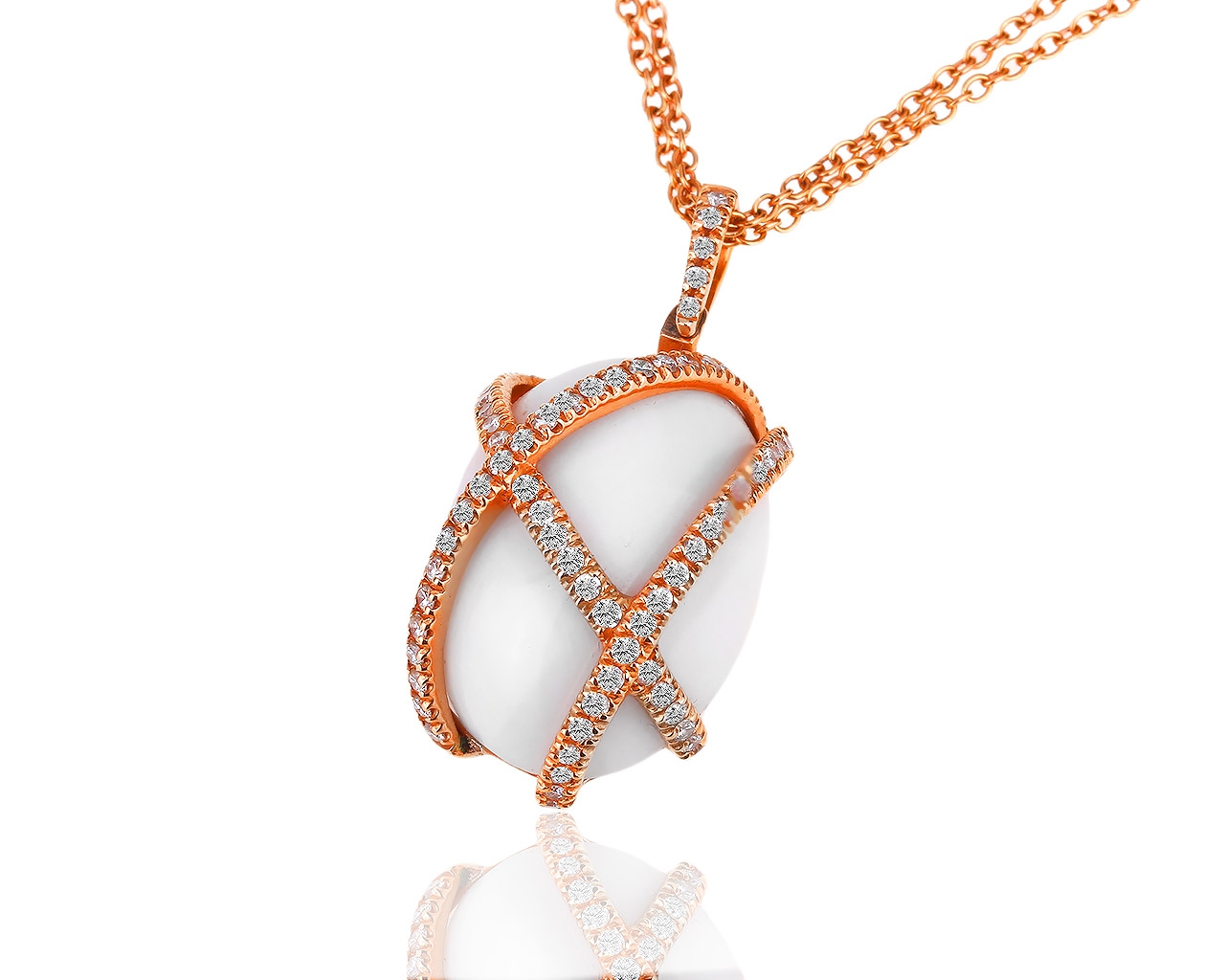 Золотой кулон с бриллиантами 0.85ct Piero Milano 011218/3