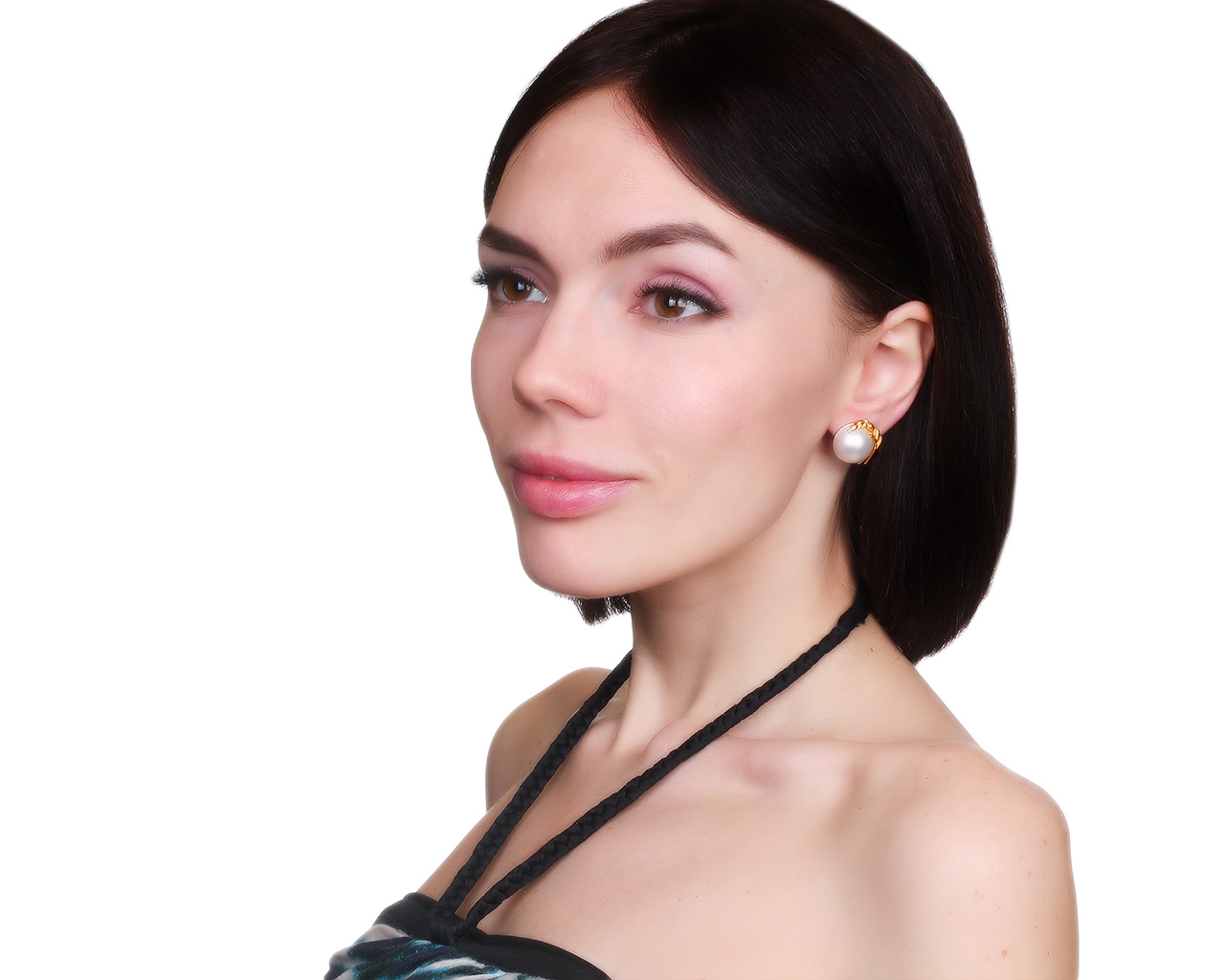 Оригинальные золотые серьги с жемчугом Carrera y Carrera