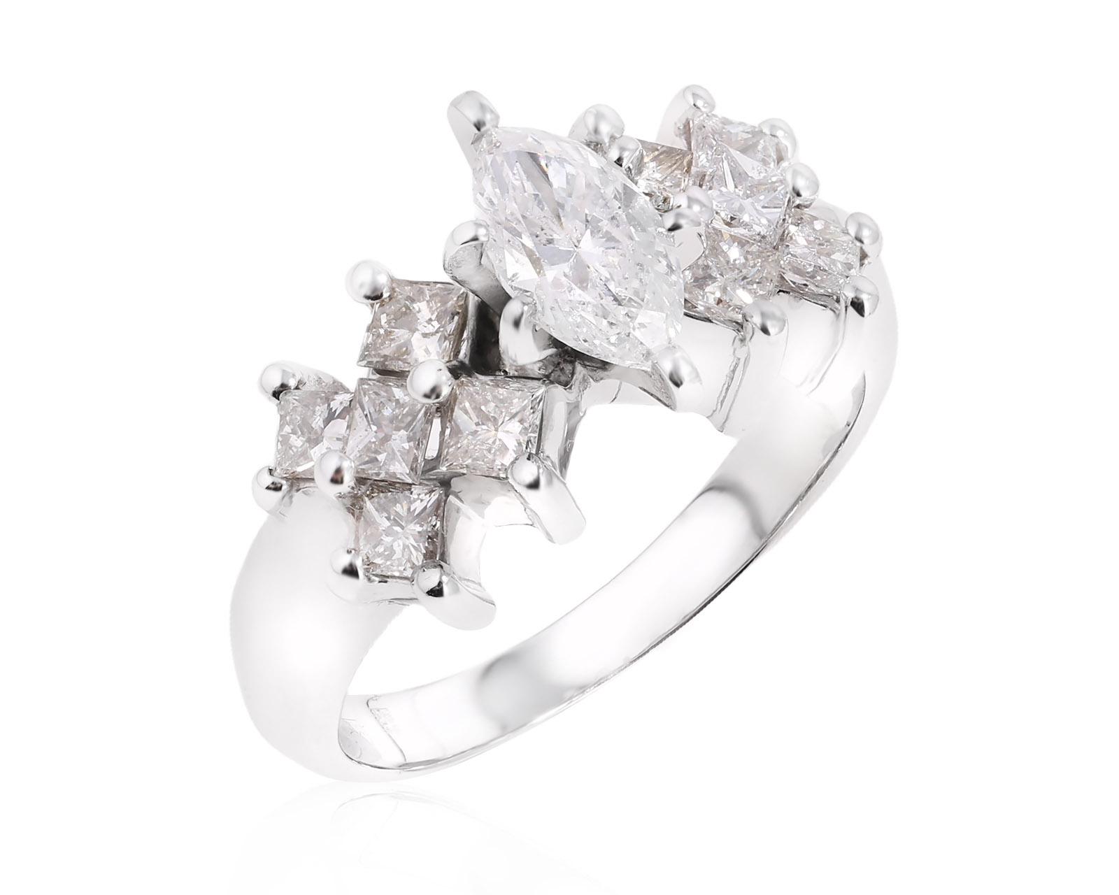 Золотое кольцо с бриллиантами 1.71ct 210825/2