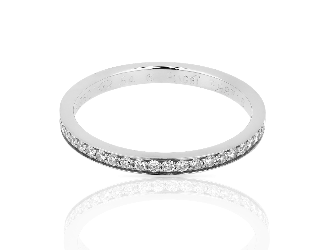 Платиновое кольцо с бриллиантами 0.19ct Piaget