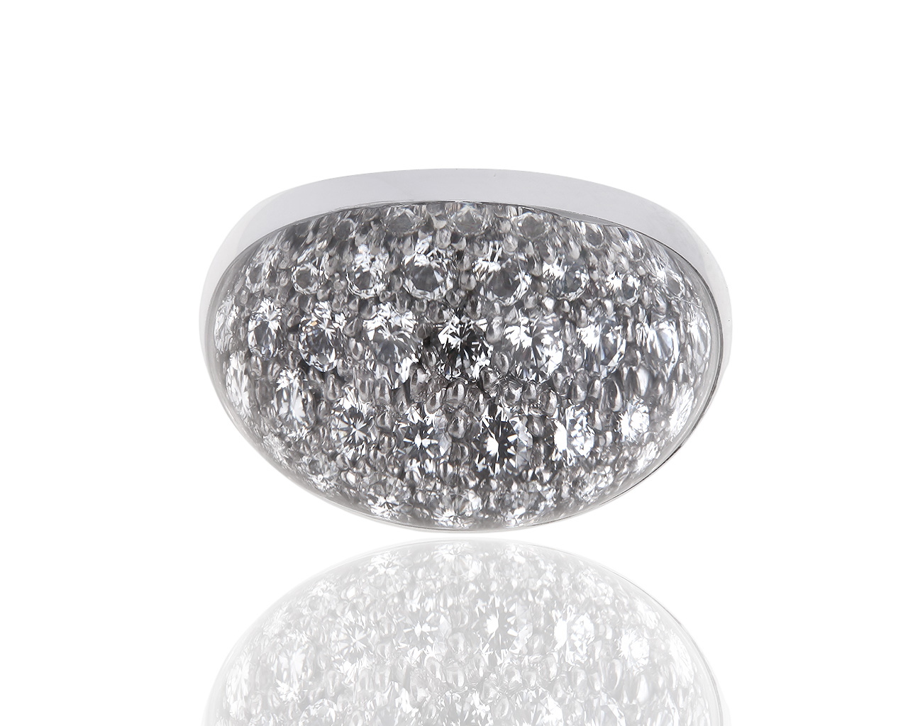 Золотое кольцо с бриллиантами 1.00ct Cartier