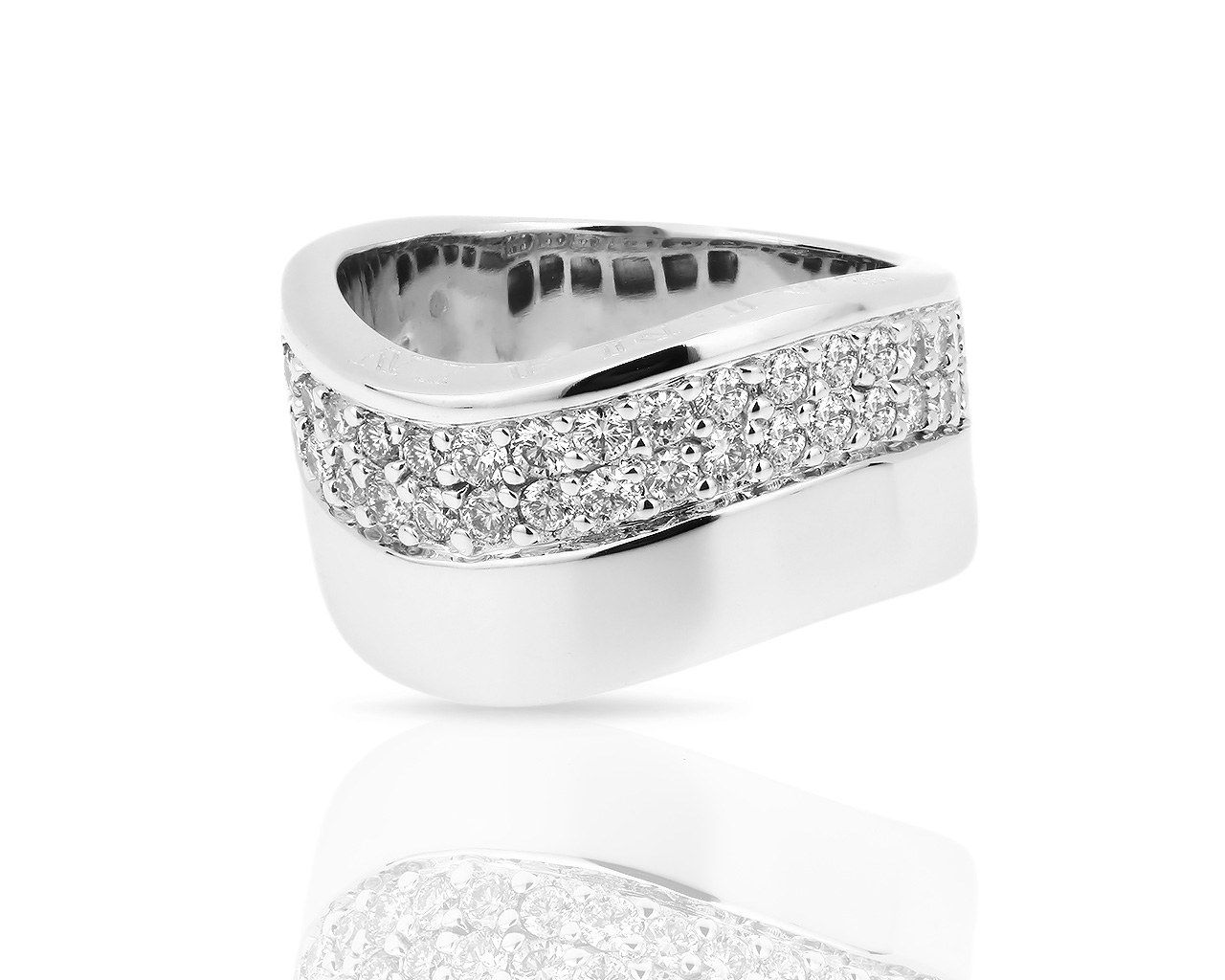 Привлекательное золотое кольцо с бриллиантами 0.70ct Balmain 280318/2