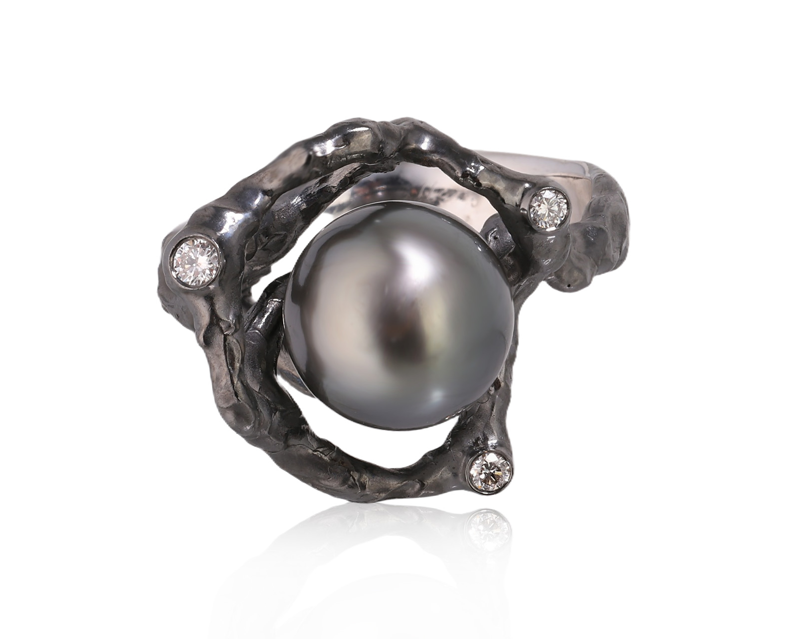 Оригинальное золотое кольцо с жемчугом 9.50 мм Jewellery Theatre Eden