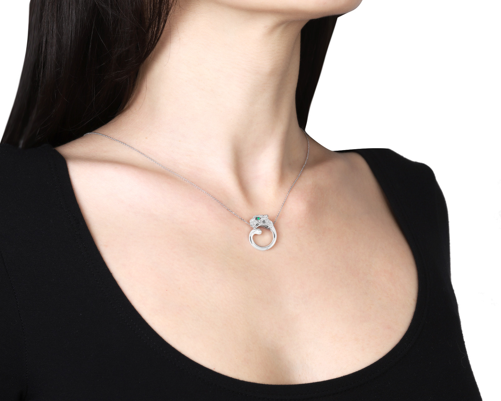 Богатое золотое колье с бриллиантами 0.21ct