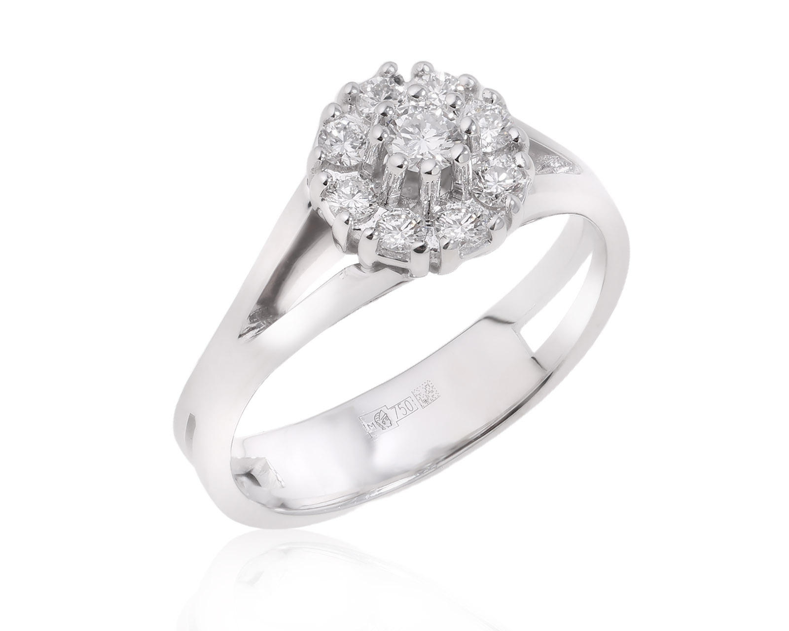 Золотое кольцо с бриллиантами 0.34ct 230125/5 Золотое кольцо с бриллиантами 0.34ct 230125/5