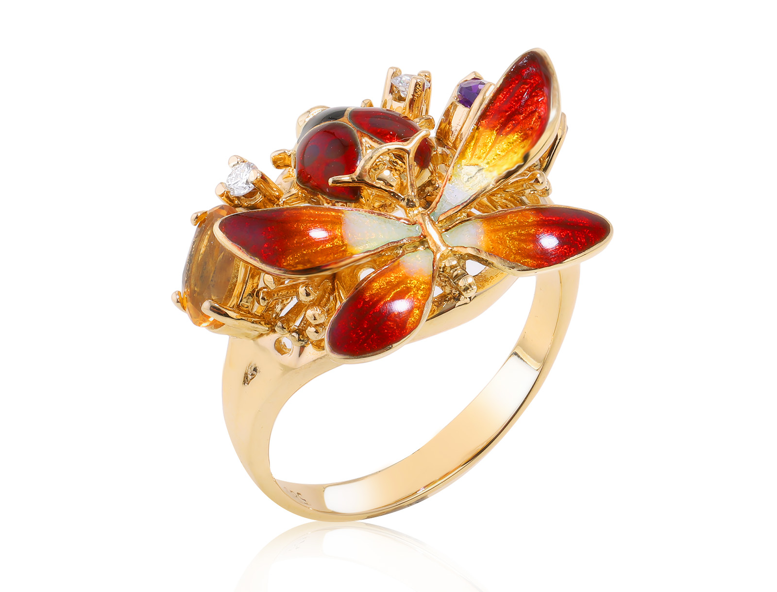 Оригинальное золотое кольцо Roberto Bravo Noah’s Ark 200224/3