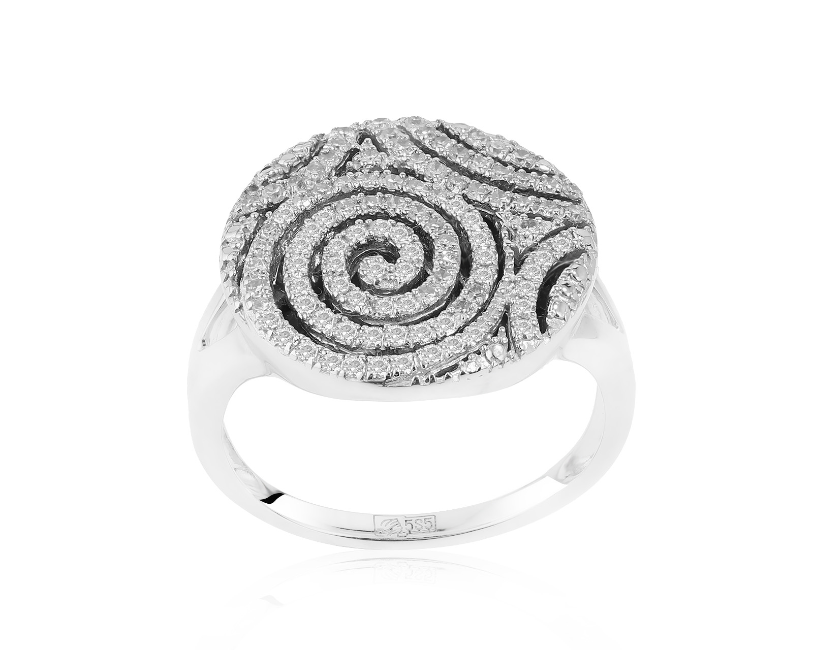 Прекрасное золотое кольцо с бриллиантами 0.50ct 140222/12