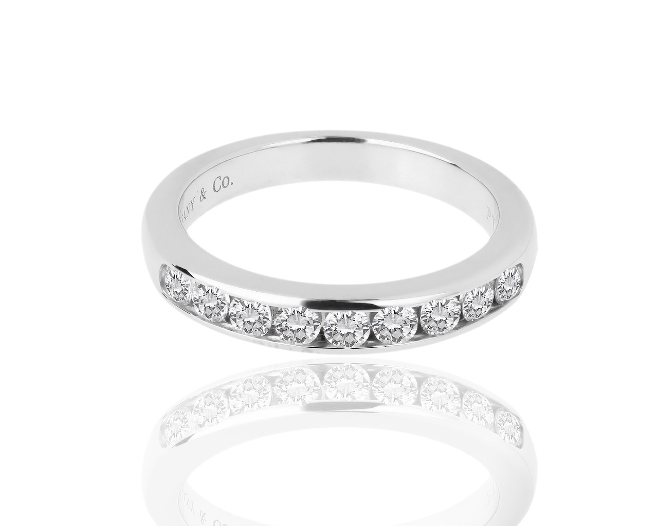 Платиновое кольцо с бриллиантами 0.33ct Tiffany&Co