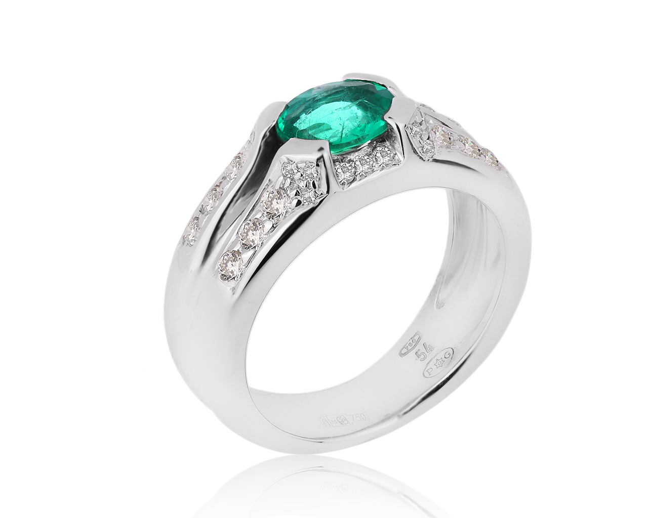 Оригинальное золотое кольцо с изумрудом 0.60ct Piaget 020820/4