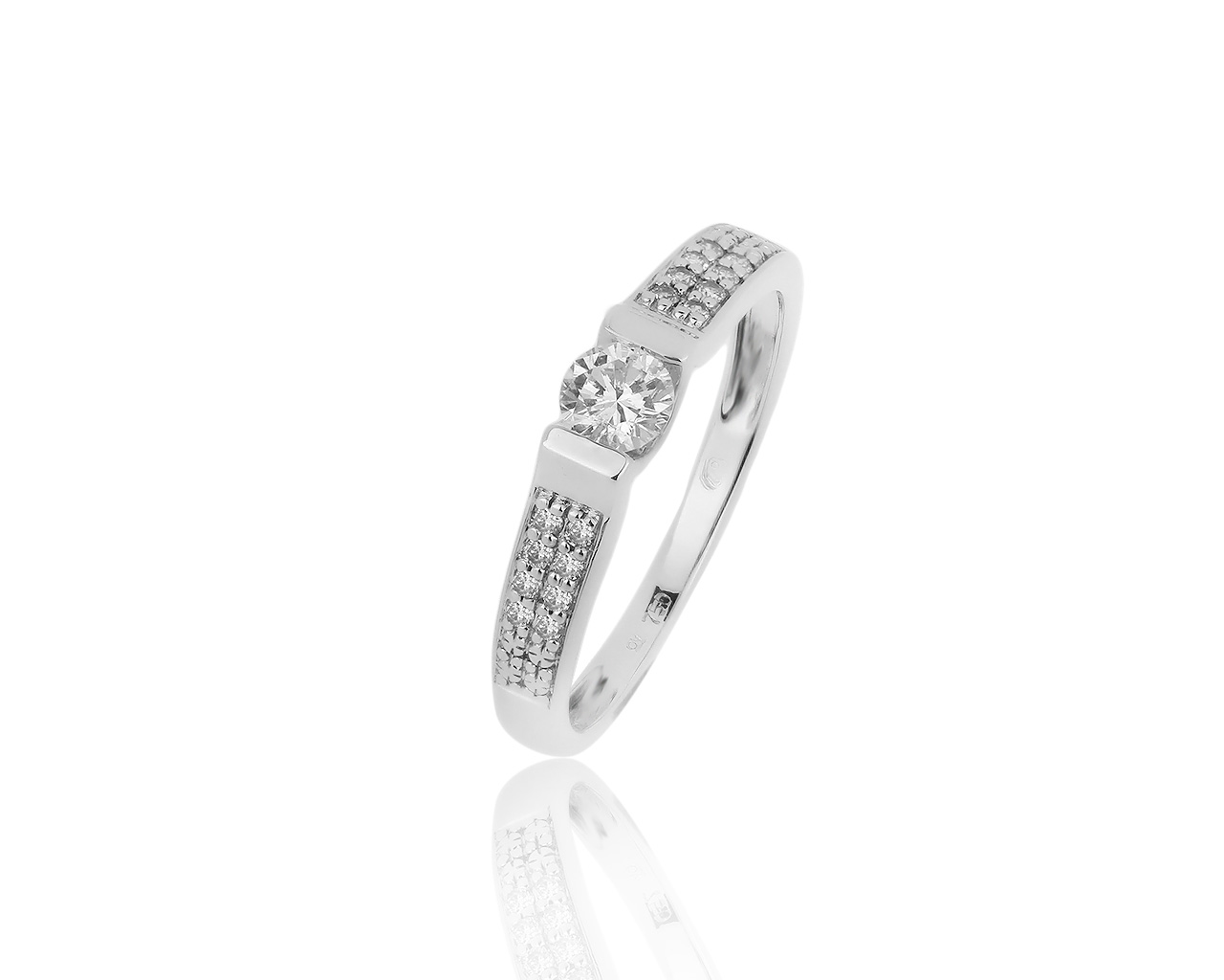 Изысканное золотое кольцо с бриллиантами 0.33ct 300818/1
