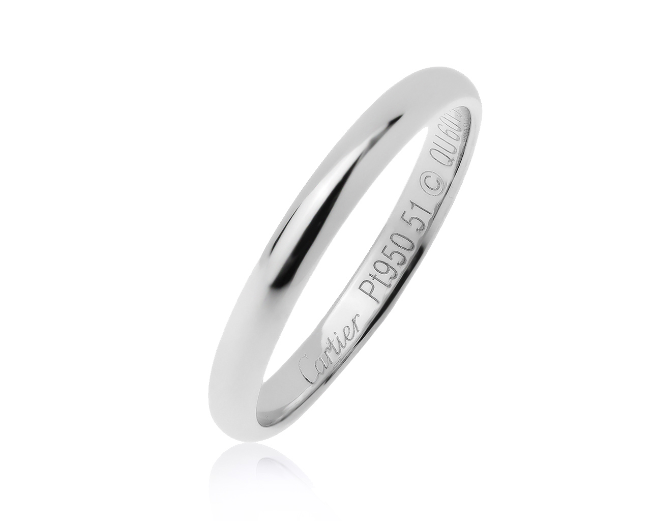 Оригинальное платиновое кольцо Cartier 1895 150620/2
