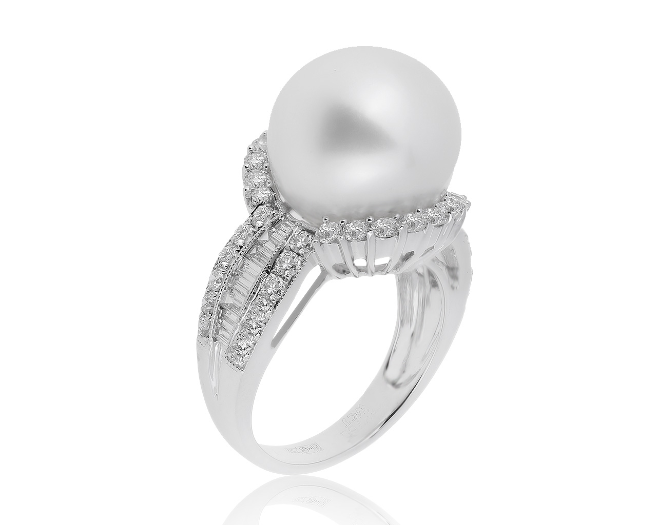 Оригинальное золотое кольцо с жемчугом 13.60 мм WCJ 007000/00