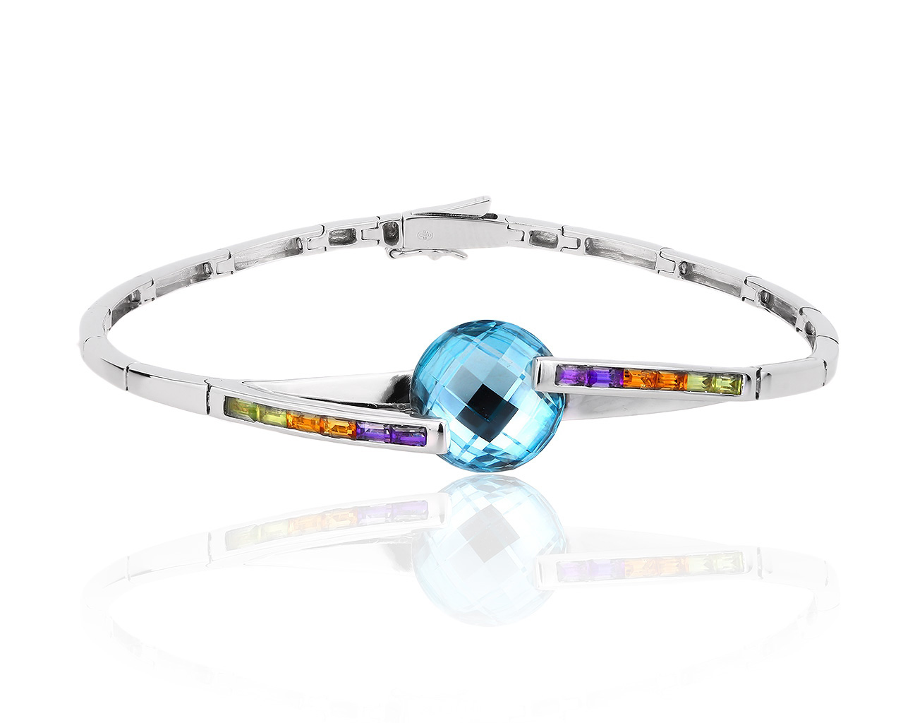 Золотой браслет с цветными камнями Guy Laroche 001800/00