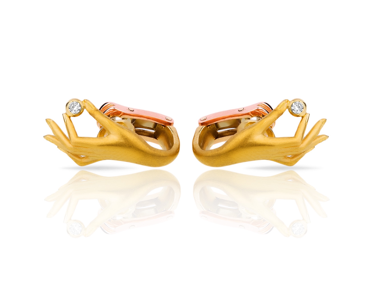 Красивые золотые серьги с бриллиантами Carrera y Carrera 090318/5
