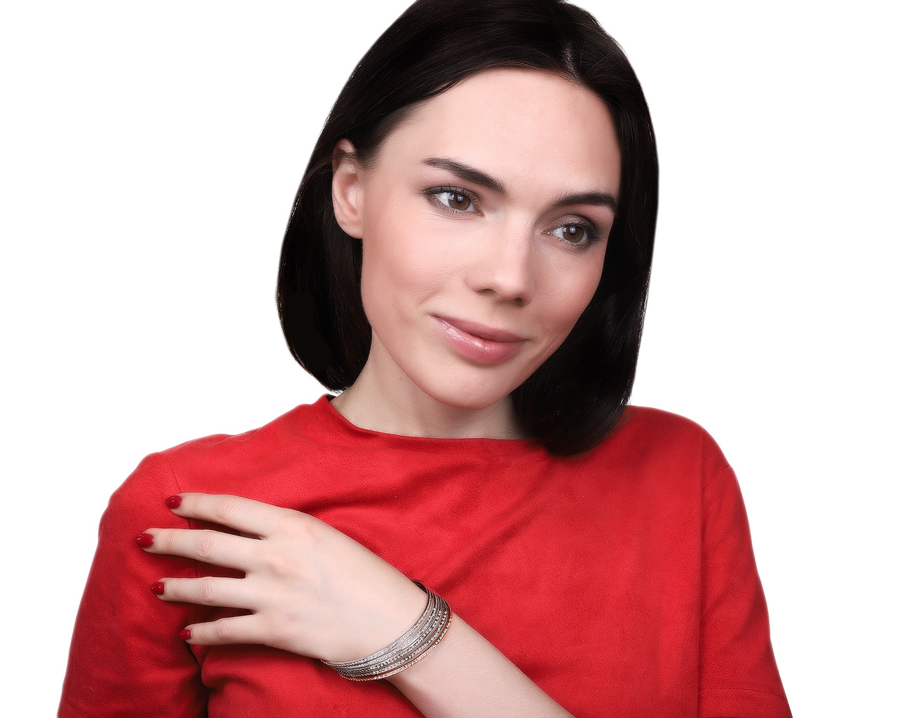 Прекрасный золотой браслет с бриллиантами 0.80ct