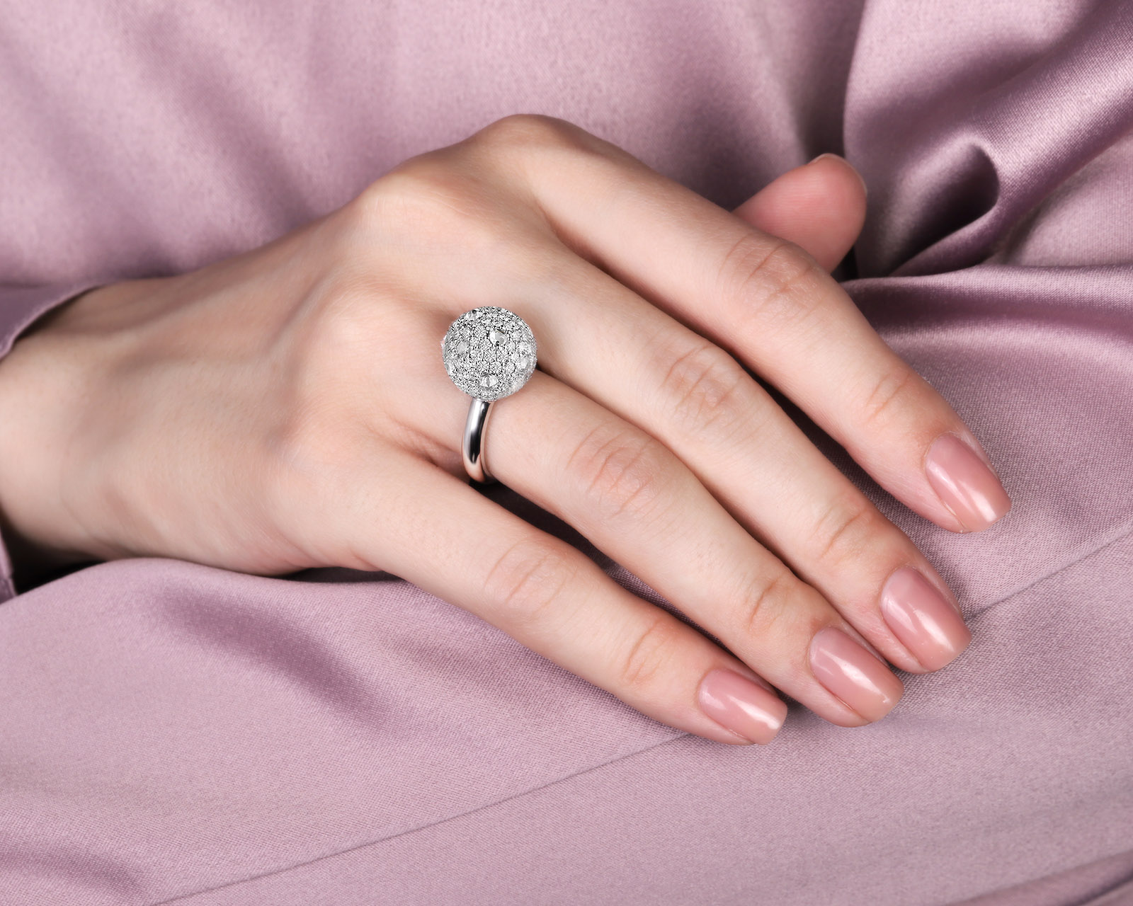 Золотое кольцо с бриллиантами 2.50ct Evgeny Matveev
