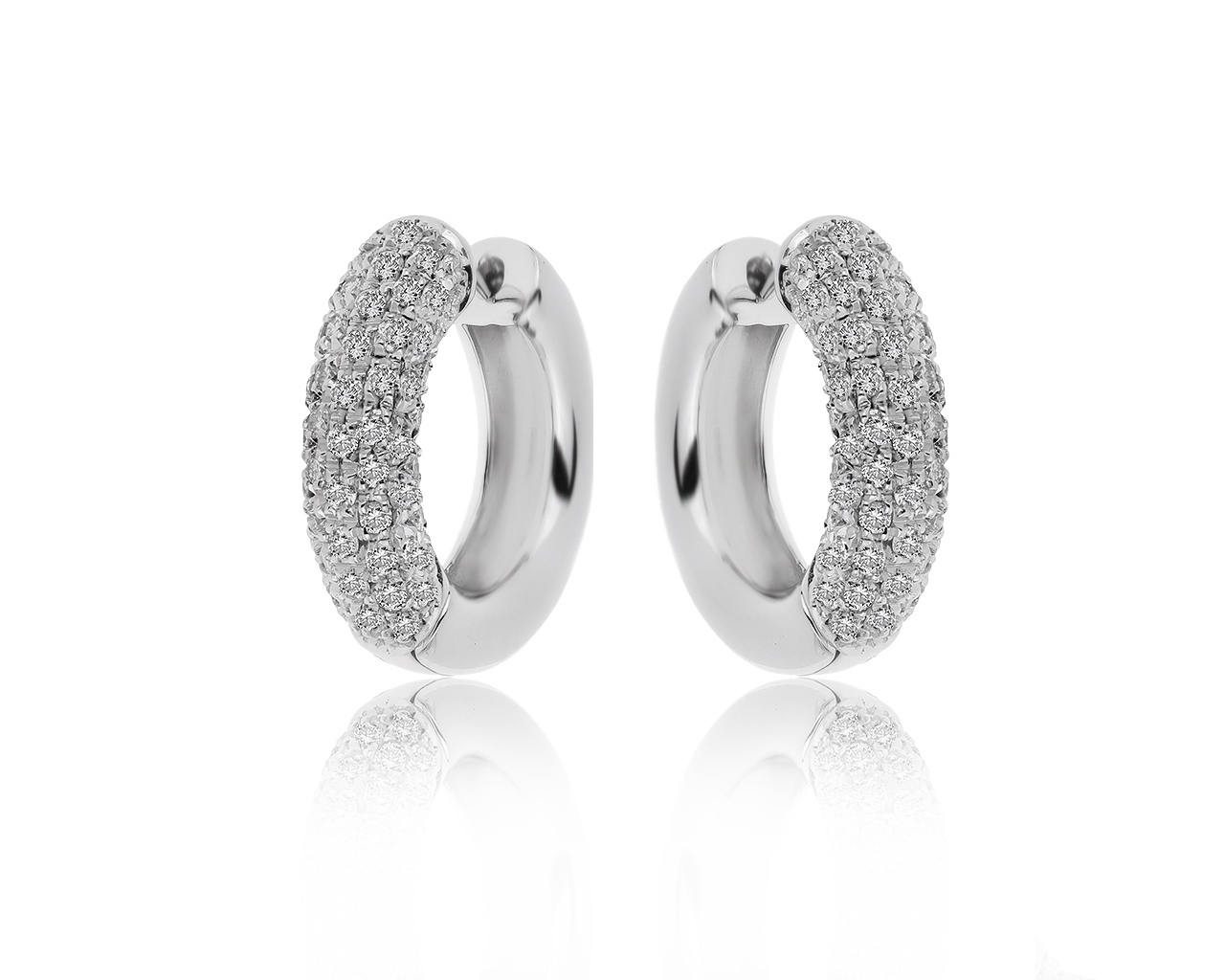 Итальянские золотые серьги с бриллиантами 1.20ct 020320/7