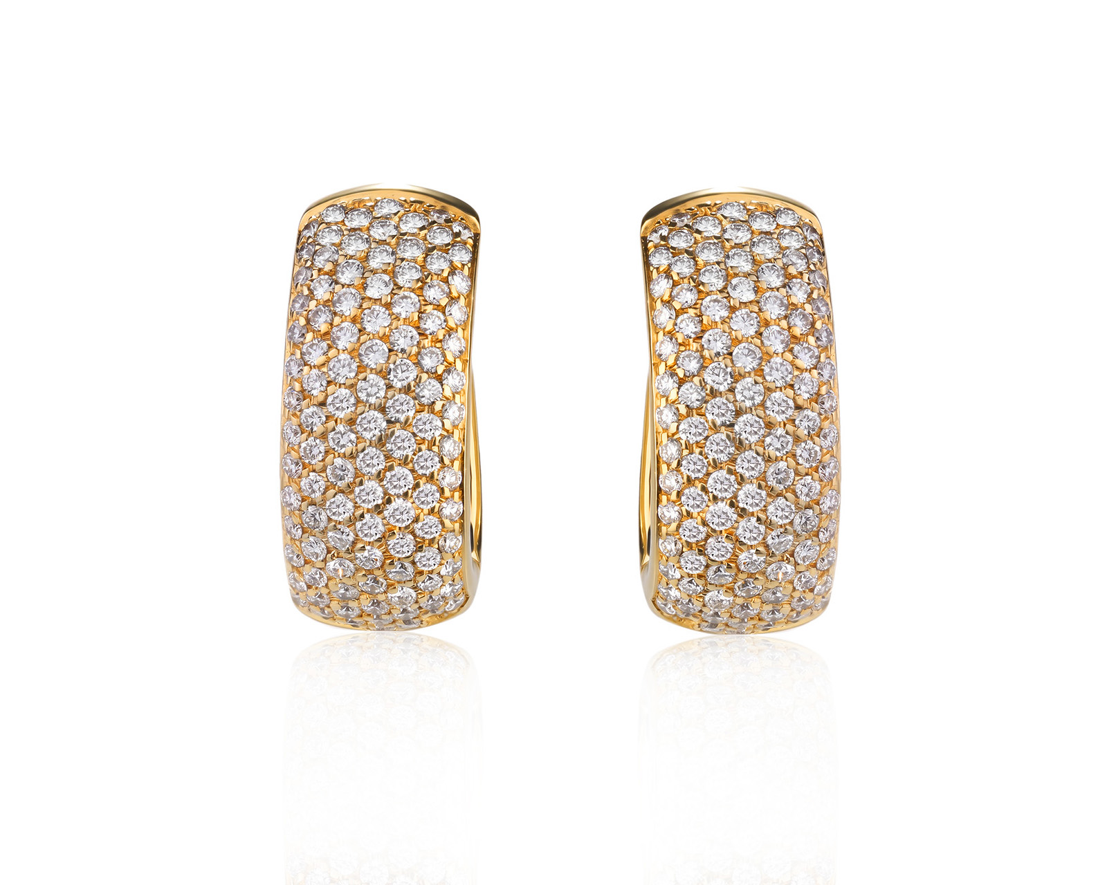 Оригинальные золотые серьги с бриллиантами 2.15ct Gianni Lazzaro 100626/6