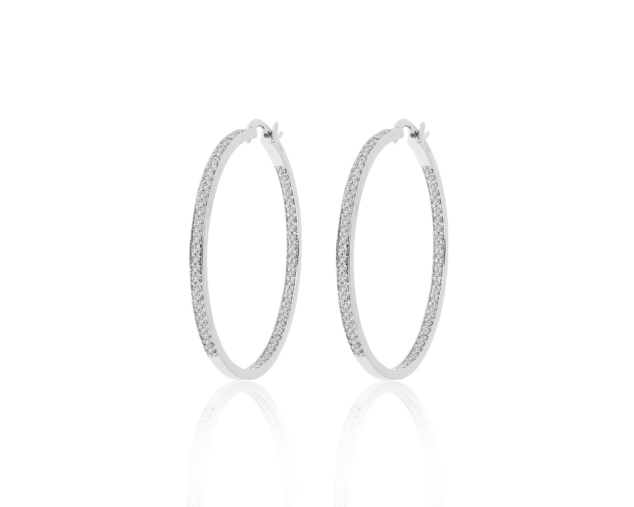 Модные золотые серьги с бриллиантами 1.10ct 130220/10
